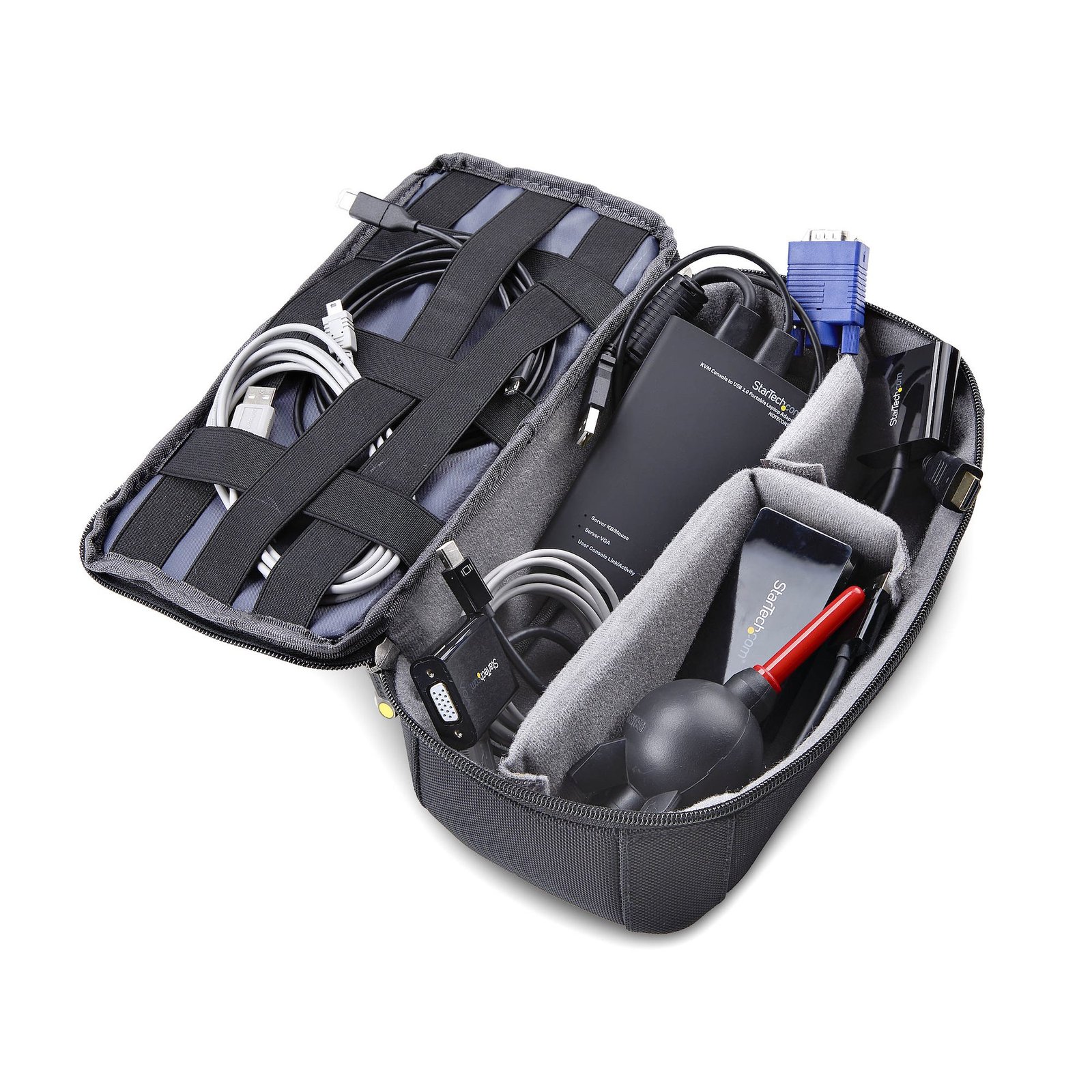 Portable Laptop Crash Cart Adapter, USB/VGA/Mini DisplayPort KVM Console, File Transfer and Video Capture, TAA Compliant - Image 5