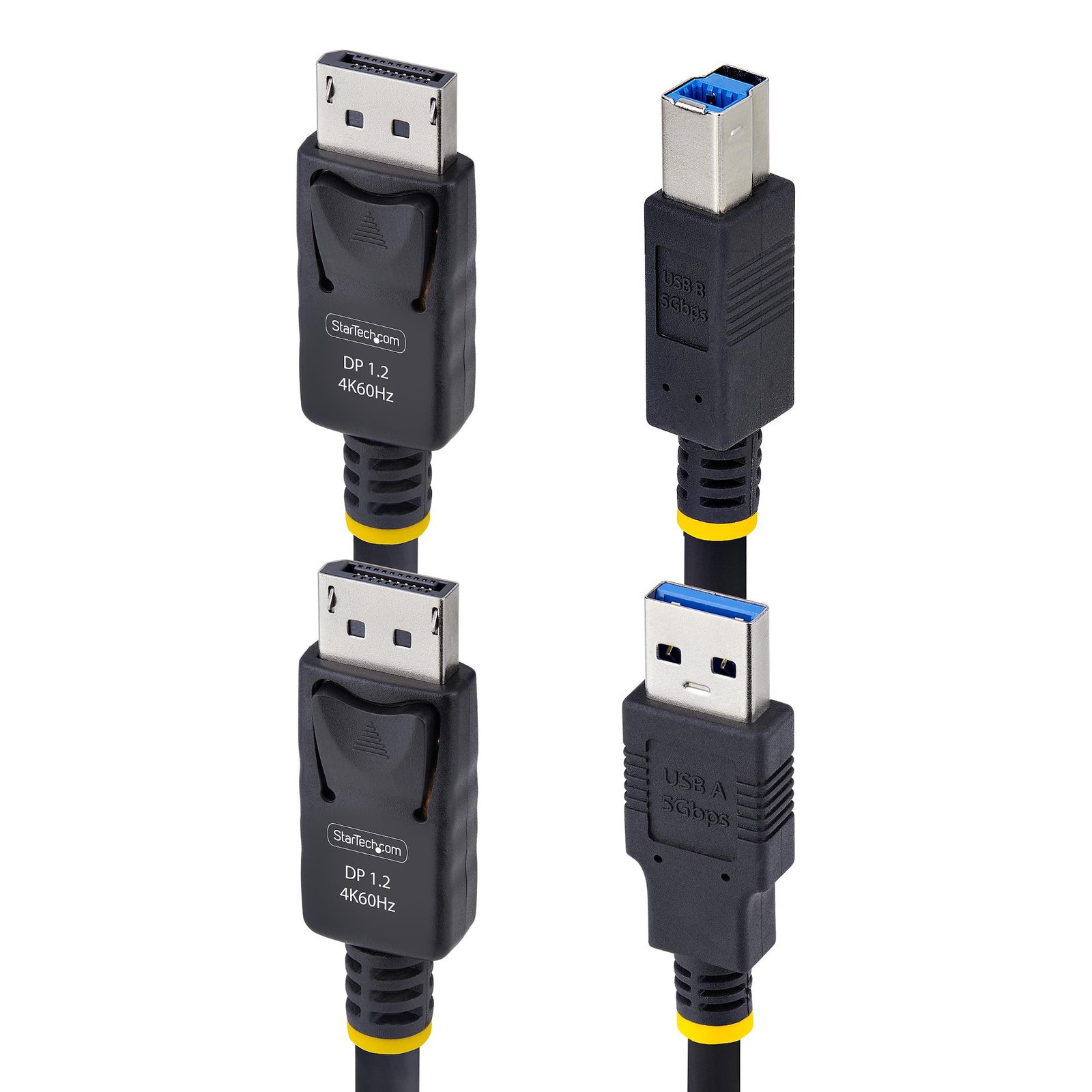 10ft (3m) DisplayPort and USB 5Gbps KVM Cable, 4K 60Hz, Universally Compatible DP 1.2/USB 3.0 Combo Cable for KVM Switches - Image 2