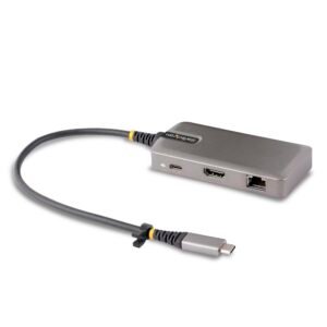 USB-C Multiport Adapter, 4K 60Hz HDMI, HDR - 2-Port 5Gbps USB 3.0 Hub, 100W Power Delivery Pass-Through, GbE, USB Type C Mini Docking