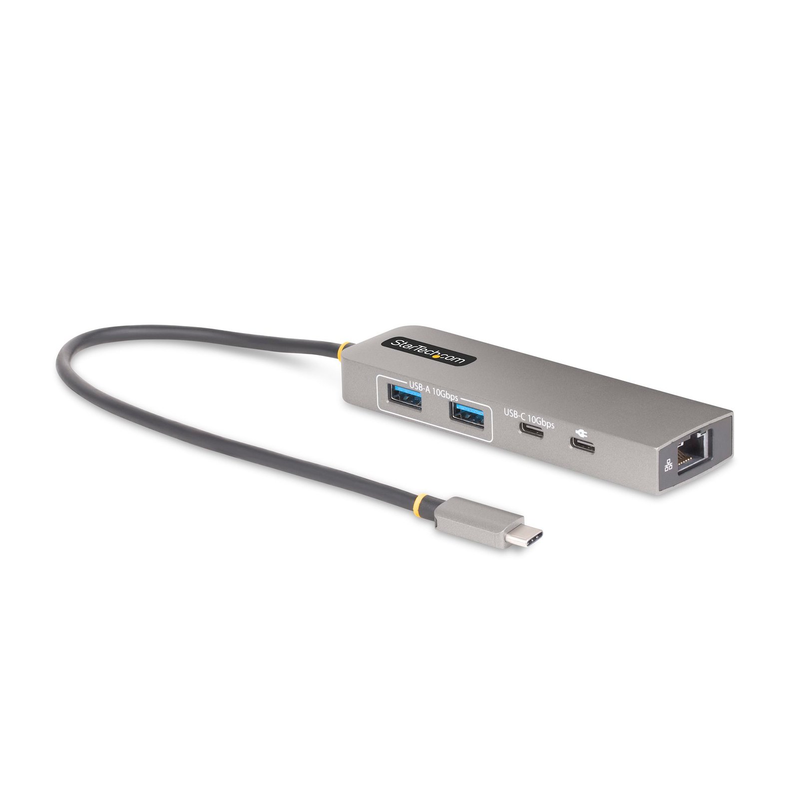 3-Port USB-C Hub with 2.5 Gbps Ethernet and 100W Power Delivery Pass-Through Port, USB 3.2 10Gbps, 2x USB-A/1x USB-C, Portable USB Type-C