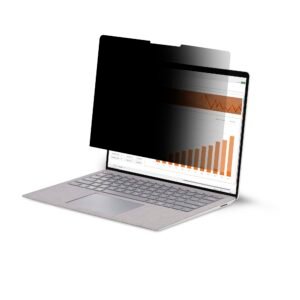 4-Way 12.4in Surface Laptop Go 1/2/3 Privacy Screen Filter, Portrait/Landscape, Touch-Enabled, +/- 30 Deg. View, Blue Light Reduction