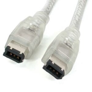 15 ft Transparent IEEE-1394 Firewire Cable 6-6 M/M
