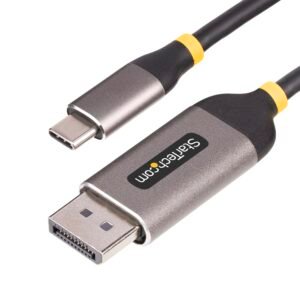 10ft (3m) USB-C to DisplayPort Adapter Cable, 8K 60Hz, 4K 144Hz, HDR, USB Type-C to DP 1.4 Video Converter Cable, USB4/Thunderbolt 3/4