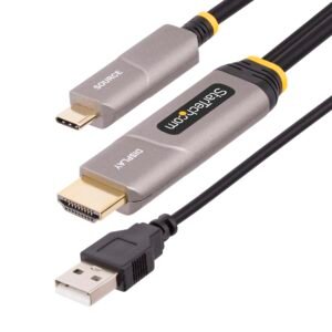 30ft (9.1m) USB-C to HDMI 2.0 Active Optical Cable (AOC), 4K 60Hz, CL3 Rated, Unidirectional USB Type-C to HDMI Adapter Cable