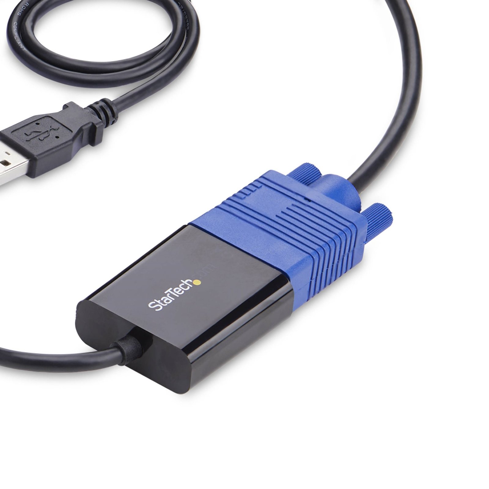 Portable Laptop Crash Cart Adapter, USB/VGA/Mini DisplayPort KVM Console, File Transfer and Video Capture, TAA Compliant - Image 2