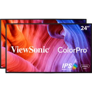 ViewSonic ColorPro VP2468a_H2 23.8" Monitor (2-Pack, Head-Only)