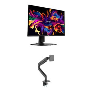 MSI MPG 271QRX 27" 1440p 360 Hz Gaming Monitor & MAG MT201 Monitor Arm Kit