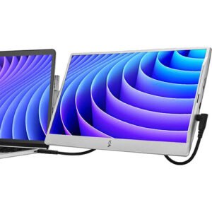 Luxor SideTrak Swivel 14" Attachable Portable Monitor (Silver)