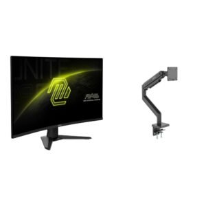 MSI MAG 32CQ6F 31.5" 1440p 180 Hz Curved Gaming Monitor and Desk Mount Kit