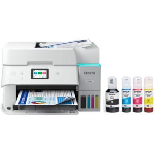 Epson EcoTank ET-4950 Wireless Color All-in-One Cartridge-Free Supertank Printer (White)