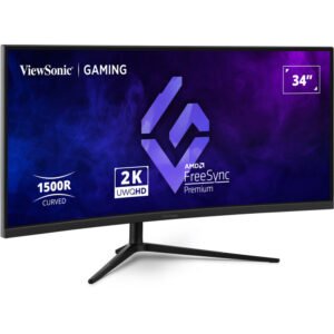 ViewSonic VX3418C-2K 34" 1440p HDR 180 Hz Curved Ultrawide Gaming Monitor
