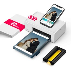 Liene Amber M200 Instant Photo Printer with Rechargeable Battery (20 Photo Papers + 1 Cartridge)