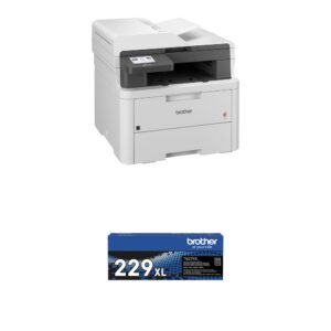 Brother Wireless MFC-L3720CDW Digital Color All-in-One Printer with Black High-Yield Toner Kit