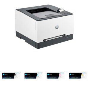 HP 3201DW Color LaserJet Pro Printer Kit with Four Standard LaserJet Toner Cartridges Kit
