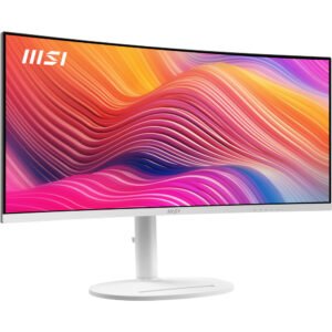 MSI Dual Modern MD342CQPW 34" 1440p HDR 120 Hz Ultrawide Curved Monitor Kit (White)