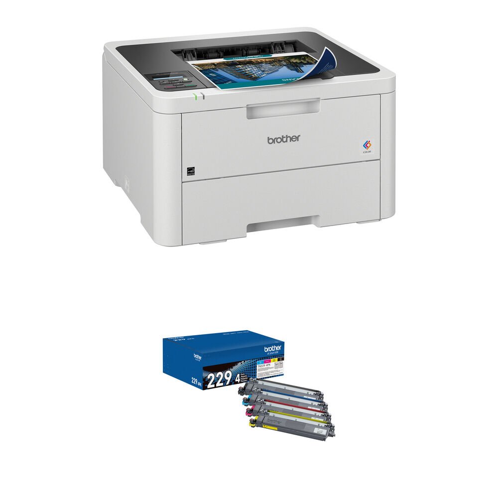 Brother Wireless HL-L3220CDW Compact Digital Color Printer with TN2294PK Standard-Yield Toner Cartridge Kit