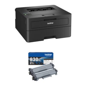 Brother HL-L2460DW Compact Monochrome Laser Printer with Two High-Yield Black Toner Cartridges Kit (Manufacturer Refurbished)
