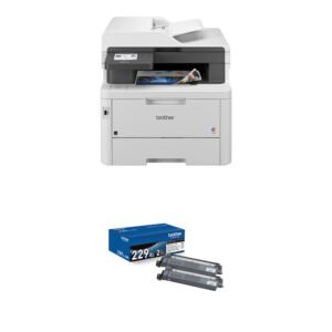 Brother Wireless MFC-L3780CDW Digital Color All-in-One Printer with Two Black High-Yield Toner Cartridges Kit (Manufacturer Refurbished)