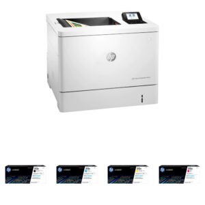 HP LaserJet Enterprise M554dn Color Printer with 212X High-Yield Black and Color Toner Cartridges Kit