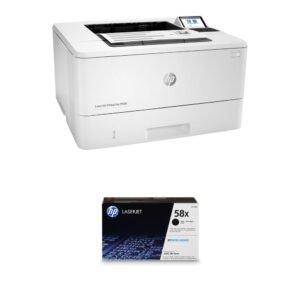 HP LaserJet Enterprise M406dn Monochrome Laser Printer with 58X High-Yield Black LaserJet Toner Cartridge Kit