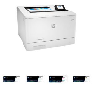 HP LaserJet Enterprise M455dn Color Laser Printer with 414X Black and Color Toner Cartridges Kit