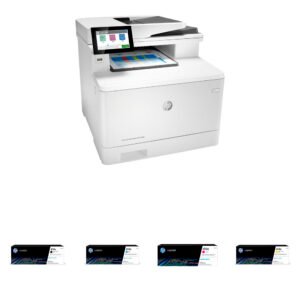 HP LaserJet Enterprise MFP M480f Color Laser Printer with 414X High-Yield Black and Color Toner Cartridges Kit