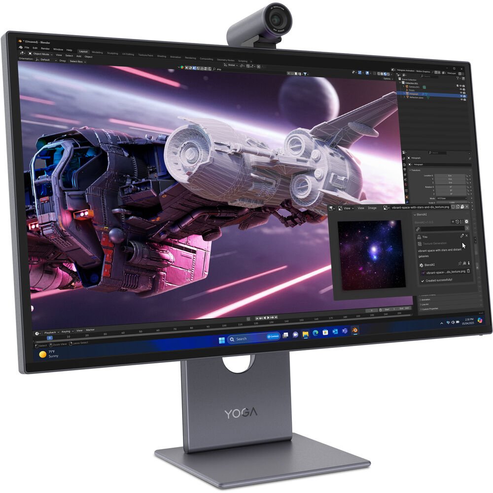 Lenovo Yoga Pro 27UD-10 26.5" 4K HDR 120 Hz Monitor with Webcam