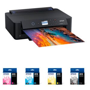 Epson Expression Photo HD XP-15000 Inkjet Printer with T312 Black and Color Claria Photo Ink Cartridges Kit