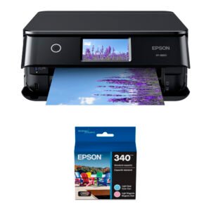 Epson Expression Photo XP-8800 Wireless All-in-One Color Printer with 340 Color Claria Photo HD Multi-Pack Ink Cartridge Kit