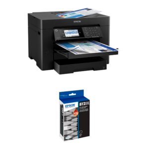 Epson WorkForce Pro WF-7840 All-in-One Inkjet Printer with T812 Extra High Capacity Black Ink Cartridge Kit