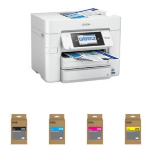 Epson WorkForce Pro WF-C4810 Multifunction Inkjet Color Printer with Four DURABrite Ultra T924 Standard Capacity Ink Cartridges Ki