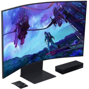 Samsung Dual 55" Odyssey Ark 2nd Gen 4K 165 Hz Curved Gaming Monitor Kit