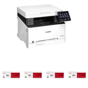 Canon imageCLASS MF652cw Multifunction Wireless Color Laser Printer with Four 067 Toner Cartridges Kit