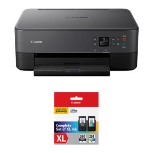 Canon PIXMA TS6420a Wireless Inkjet All-In-One Color Printer with PG-260 XL/CL-261 XL Ink Cartridges Kit