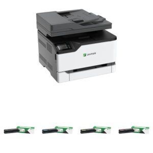 Lexmark CX331adwe Color Laser Printer with 20N1H High-Yield Return Program Toner Cartridges Kit