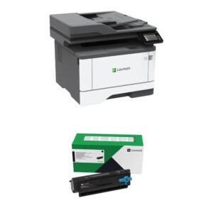 Lexmark MX431adw Multifunction Monochrome Laser Printer with 55B1X00 Black Extra High-Yield Return Program Toner Cartridge Kit