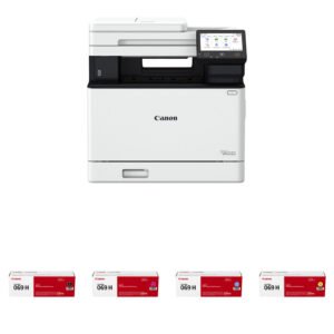 Canon imageCLASS MF753Cdw II Multifunction Wireless Color Laser Printer with Four 069 High-Capacity Toner Cartridges Kit