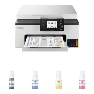 Canon MAXIFY GX1020 Wireless MegaTank All-in-One Color Printer with Four GI-25 Ink Bottles Kit