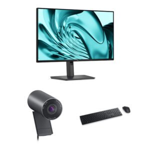 Dell Pro P 24" Monitor, Pro 2K Webcam, Keyboard, & Mouse Bundle
