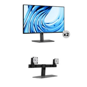 Dell Dual Dell Pro P 27" Full HD IPS Monitors & Stand Kit