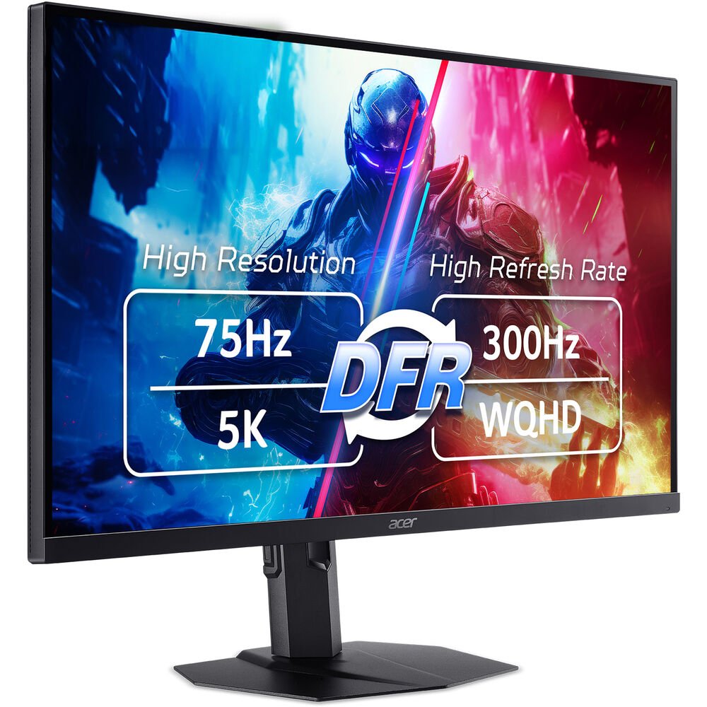 Acer Nitro XV5 27" 5K HDR 75 Hz / QHD 300 Hz Dual Mode Gaming Monitor