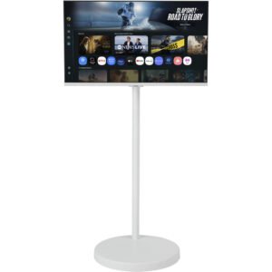 Samsung Movingstyle M7 32" 4K HDR Smart Monitor with Adjustable Rolling Stand (White)