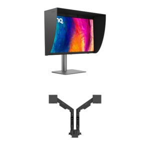 BenQ Dual 27" PD2770U 4K Color Management Monitors and Ergo Arm Kit