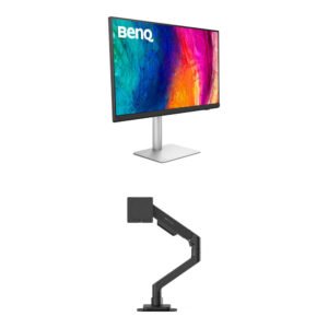 BenQ 31.5" PD3226G 4K 144 Hz Designer Monitor & Ergo Arm Kit (Black)