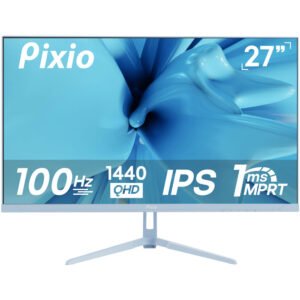 Pixio PX275 Wave Go 27" 1440p HDR 100 Hz Gaming Monitor (Blue)
