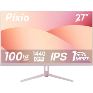 Pixio PX275 Wave Go 27" 1440p HDR 100 Hz Gaming Monitor (Pink)