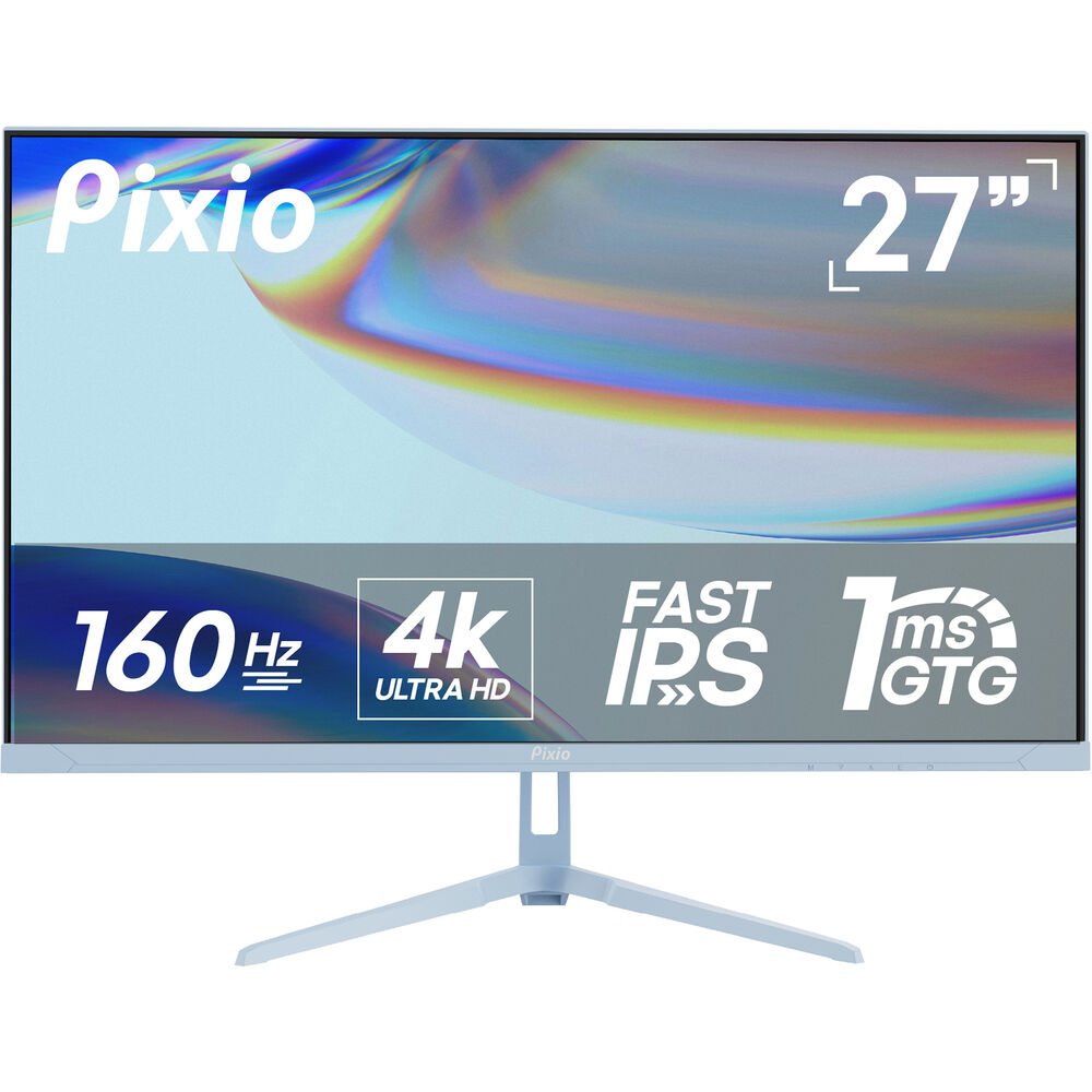 Pixio PX27U Wave Creator 27" 4K HDR 160 Hz Gaming Monitor (Blue)