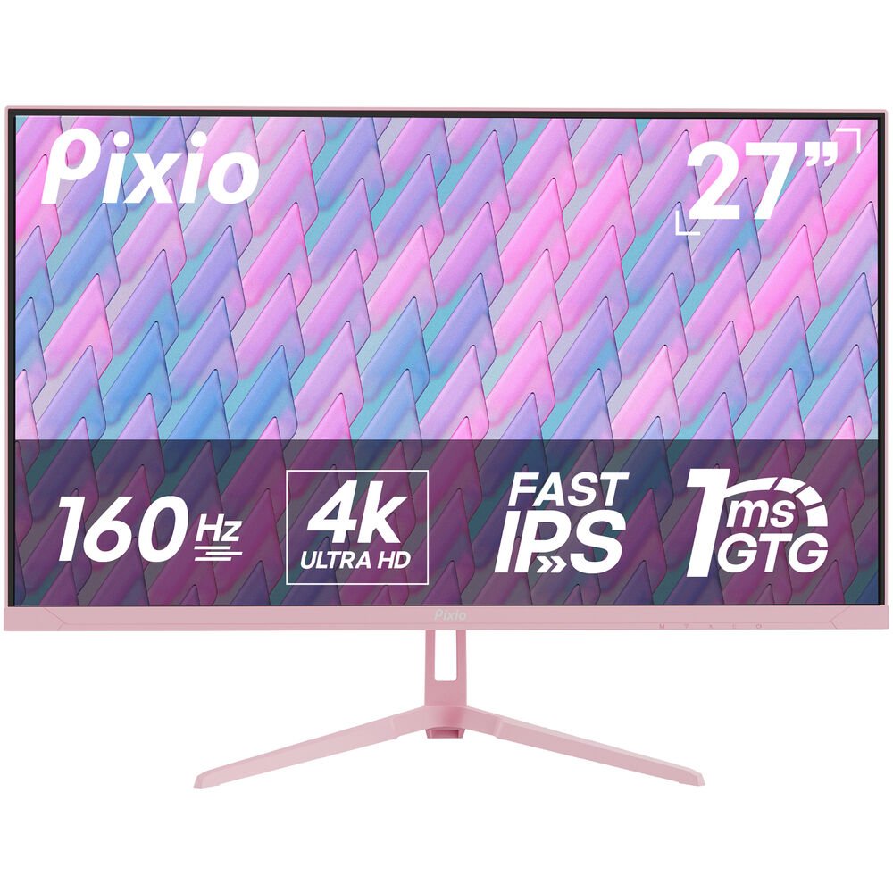 Pixio PX27U Wave Creator 27" 4K HDR 160 Hz Gaming Monitor (Pink)
