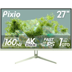 Pixio PX27U Wave Creator 27" 4K HDR 160 Hz Gaming Monitor (Mint Green)