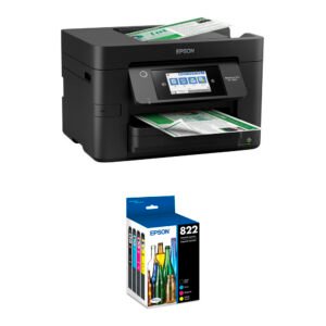 Epson WorkForce Pro WF-4820 All-in-One Inkjet Printer with T822 Ink Cartridges Kit